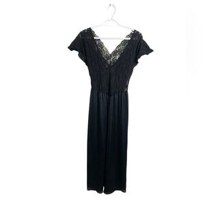 Unbranded long nightgown with lace top and solid bottom